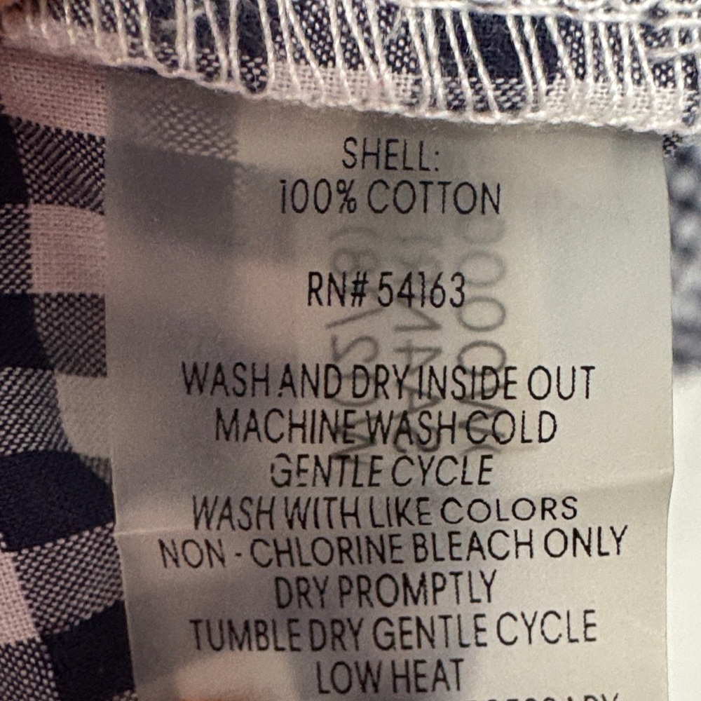 Tommy Hilfiger Navy and White Gingham mini Dress | 100% cotton summer spring - Picture 3 of 6